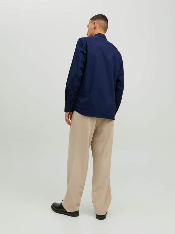 Jack & Jones 12227385 Blaparker overhemd l/m navy – heren