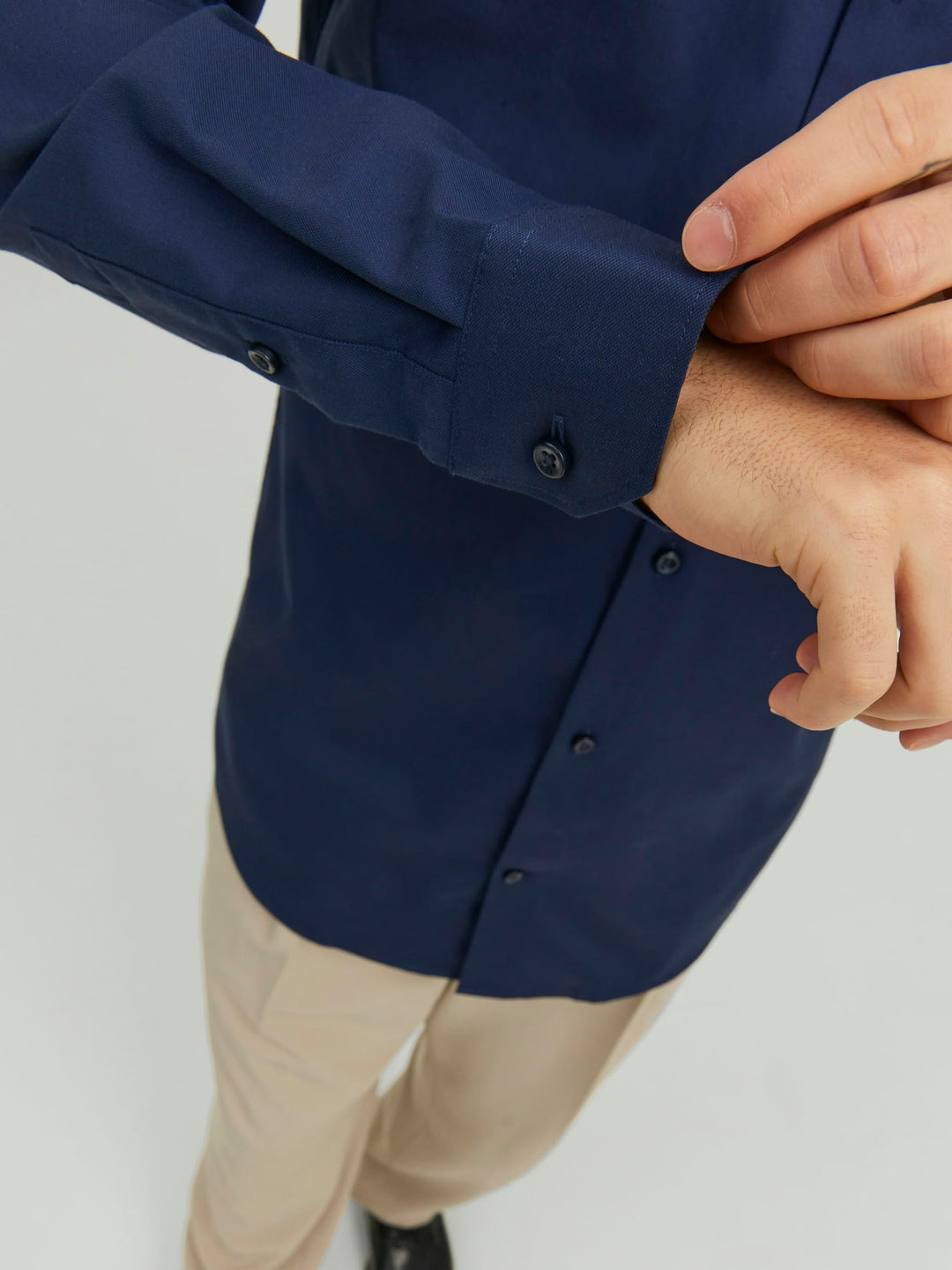 Jack & Jones 12227385 Blaparker overhemd l/m navy – heren