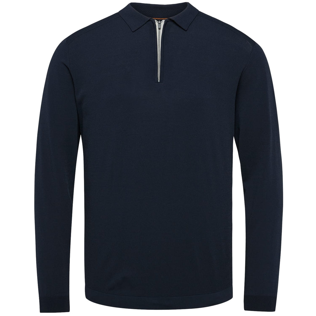 Vanguard long sleeve polo navy – heren