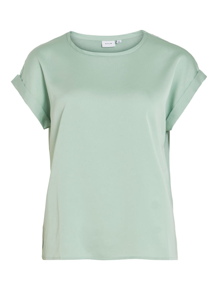Vila ellette blouse mint – dames t-shirt k/m