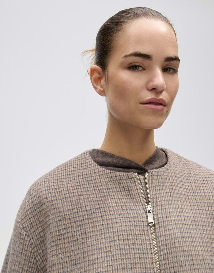 Opus Hessina 10616714451460 tussenjas dames bruin dessin