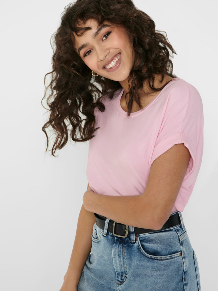 Only moster t-shirt licht roze – dames
