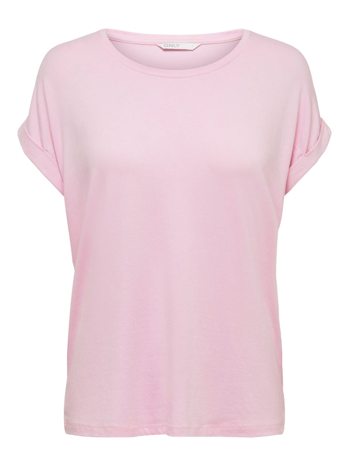 Only 15106662 moster t-shirt k/m dames licht roze