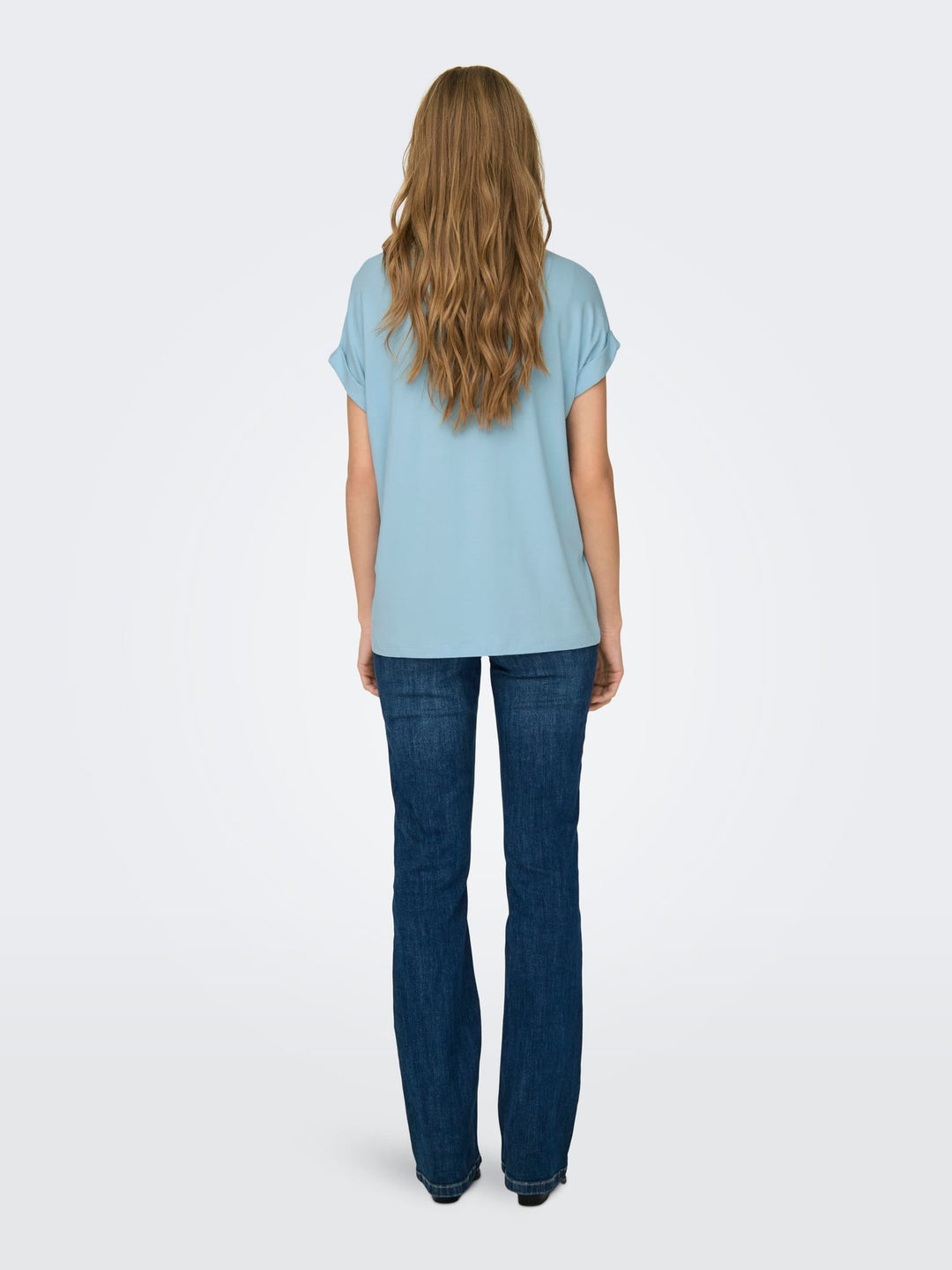 Only ONLMOSTER S/S O-NECK TOP NOOS JRS – dames t-shirt - Lichtblauw
