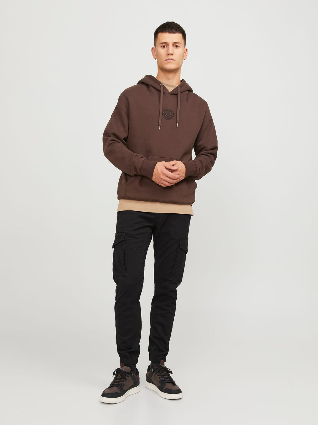 Jack & Jones JPSTPAUL FLAKE CARGO broek zwart – heren - L32