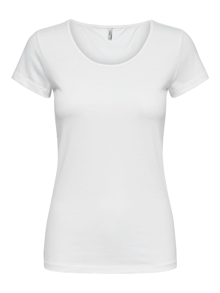 Only ONLLIVE LOVE S/S T-shirt wit – dames