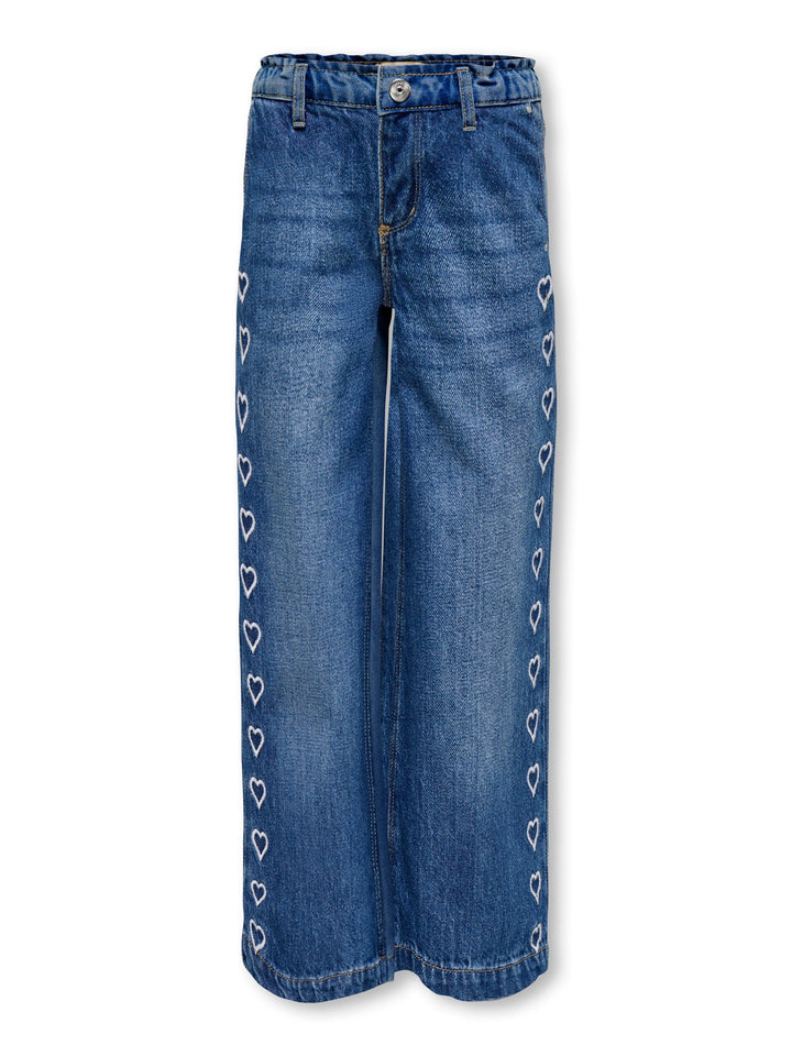Kids Only Comet jeans loose fit – meisjes - Blue Denim