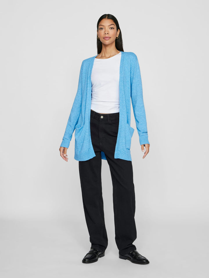 Vila Ril vest gebreid lichtblauw – dames
