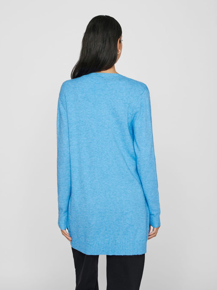 Vila Ril vest gebreid lichtblauw – dames