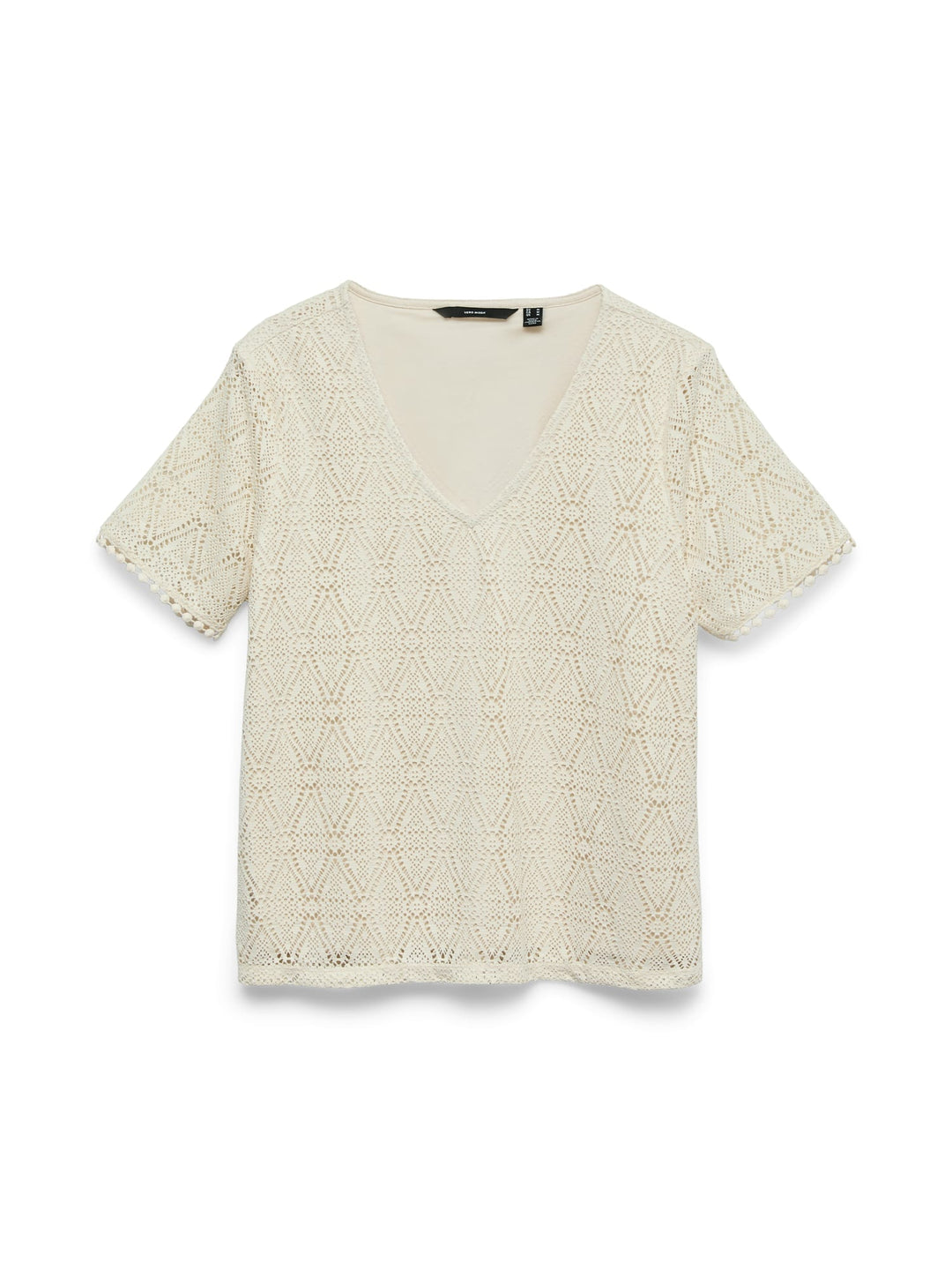VERO MODA VMMAYA SS V NECK TOP JRS – dames top - Wit