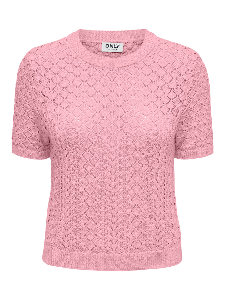 Only 15339662 Saga gebreide top licht roze