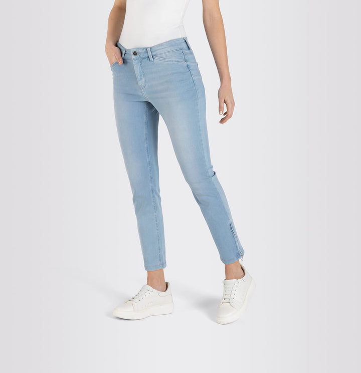 MAC DREAM SUMM 7/8 broek denim dames – blauw denim - Blue Denim