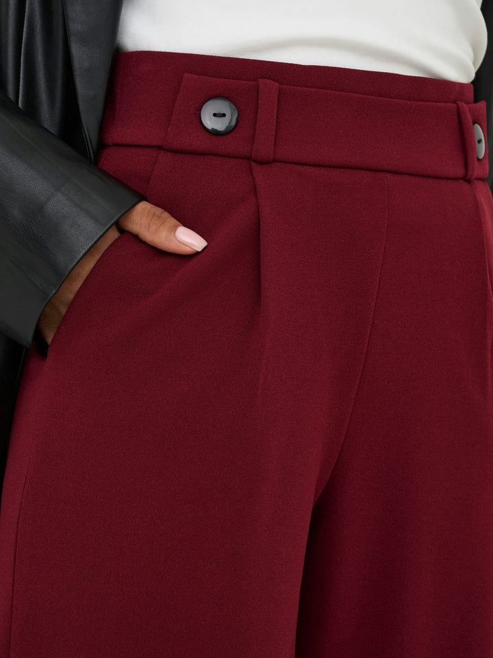 Jacqueline de Yong Geggo lange broek bordeaux – dames - L34
