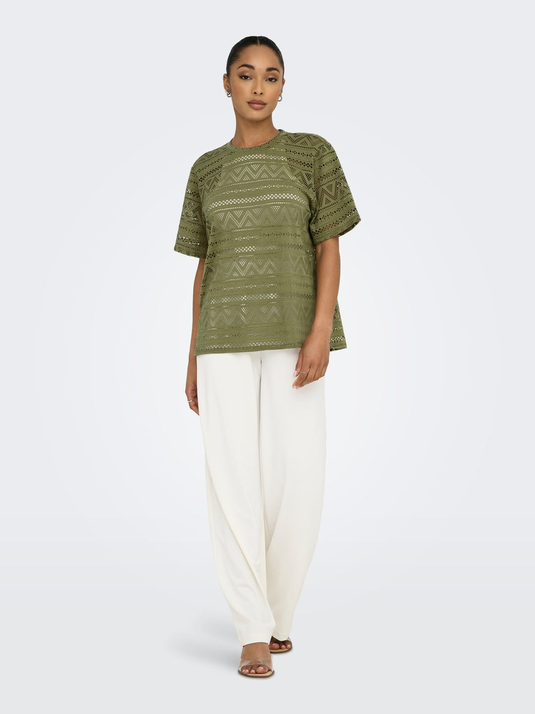Only Aniri T-shirt army – dames