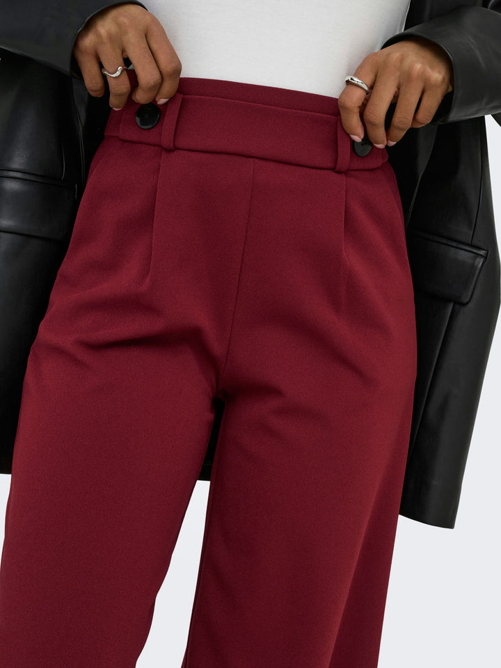 Jacqueline de Yong Geggo lange broek bordeaux – dames - L34