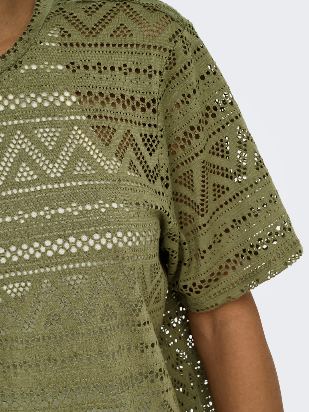 Only 15350242 Aniri t-shirt k/m dames army
