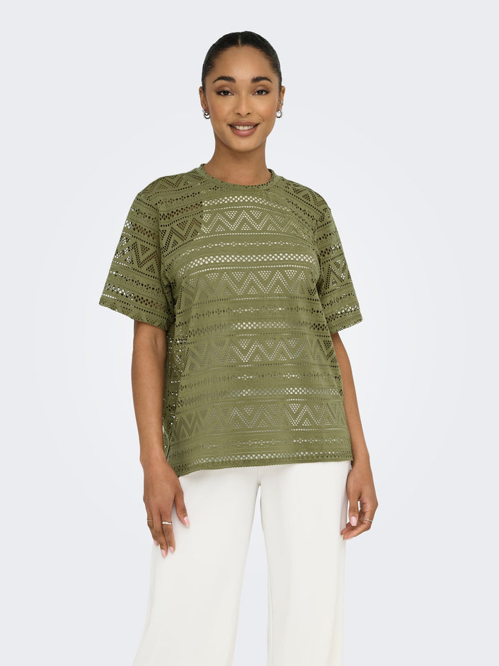 Only Aniri T-shirt army – dames