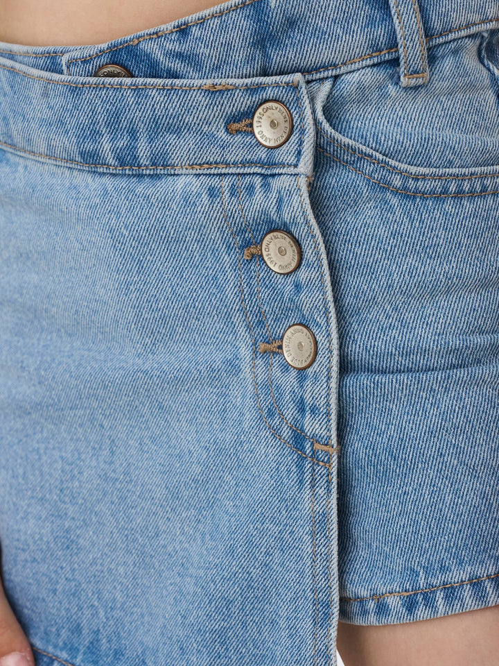 Kids Only Jenny skort blue denim – meisjes