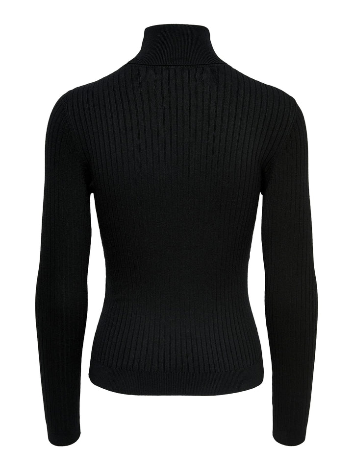 Only ONLKAROL L/S ROLLNECK PULLOVER – dames trui zwart