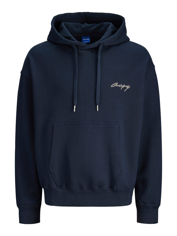 Jack & Jones Nostalgia hoodie navy – heren