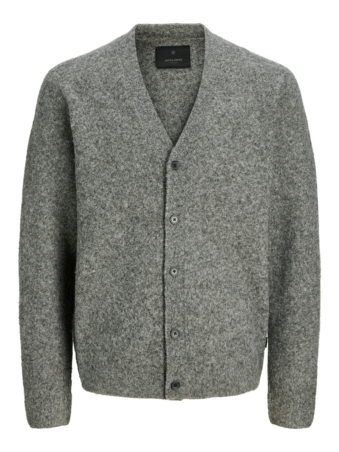 Jack & Jones JPRBLASIMON SOUFFLE KNIT CARDIGAN – heren vest - Grijs Melee