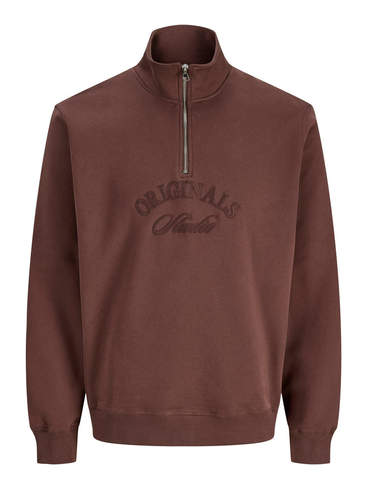 Jack & Jones Bleecker sweater cognac – heren