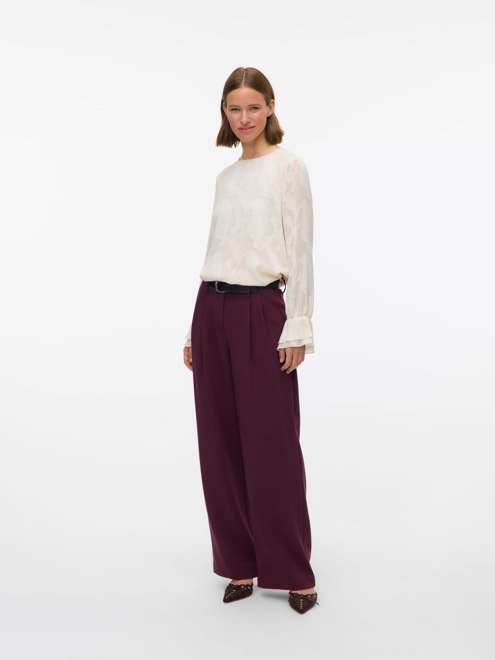 VERO MODA 10335512 Mishi top l/m ecru