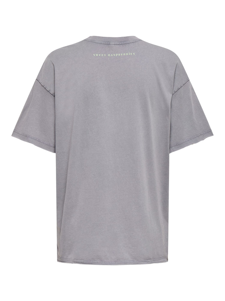 Only ONLKINNA T-shirt grijs – dames