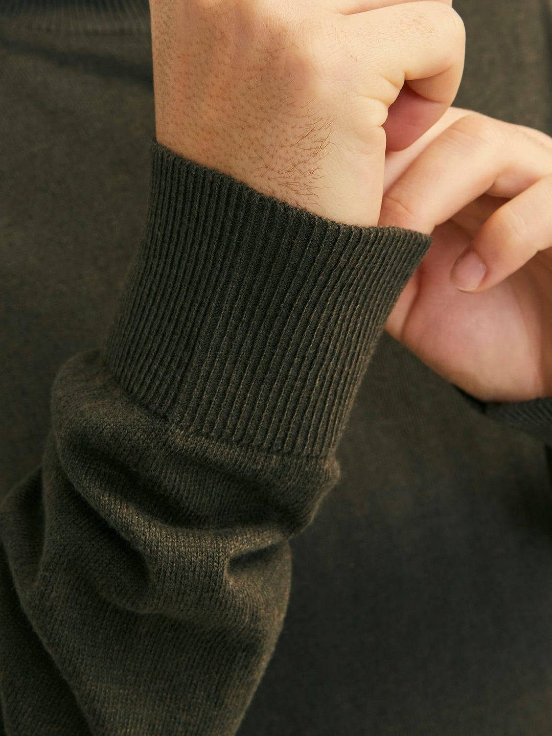Jack & Jones JJEemil trui donkergroen – heren