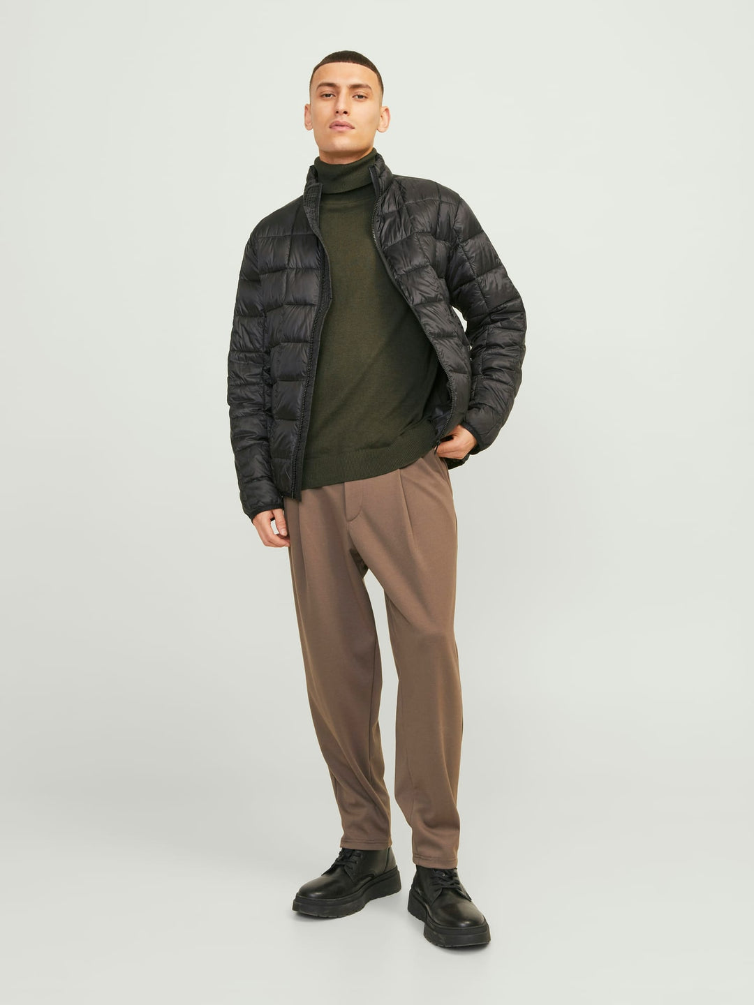 Jack & Jones JJEemil trui donkergroen – heren