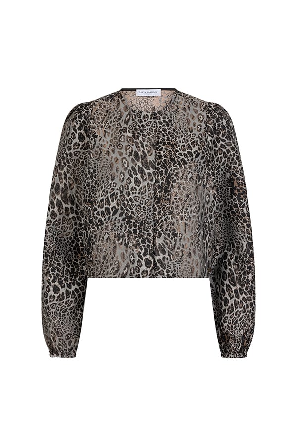 Lofty Manner Blouse Hedda - bruin dessin dames