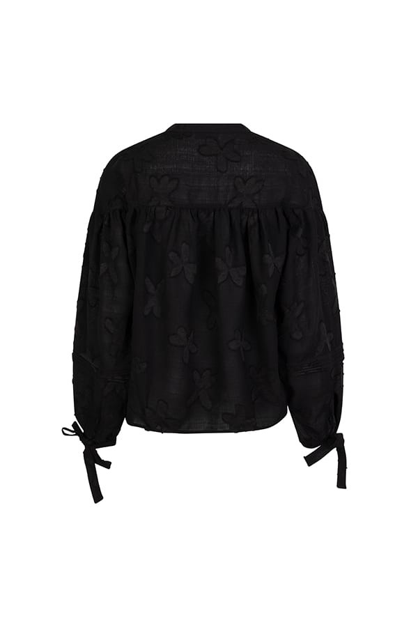 Lofty Manner Blouse Annika – dames blouse zwart