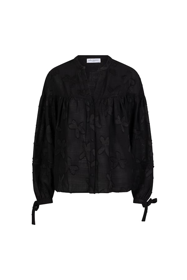 Lofty Manner Blouse Annika – dames blouse zwart