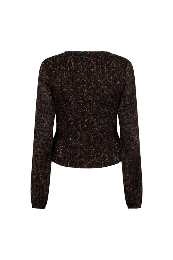 Lofty Manner QL05 - Top Signe – dames top - Bruin Dessin
