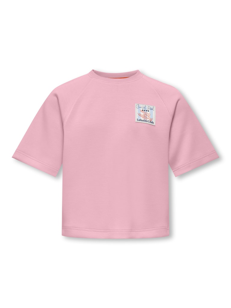 Kids Only KOGADA SS LOOSE TOP licht roze – meisjes t-shirt