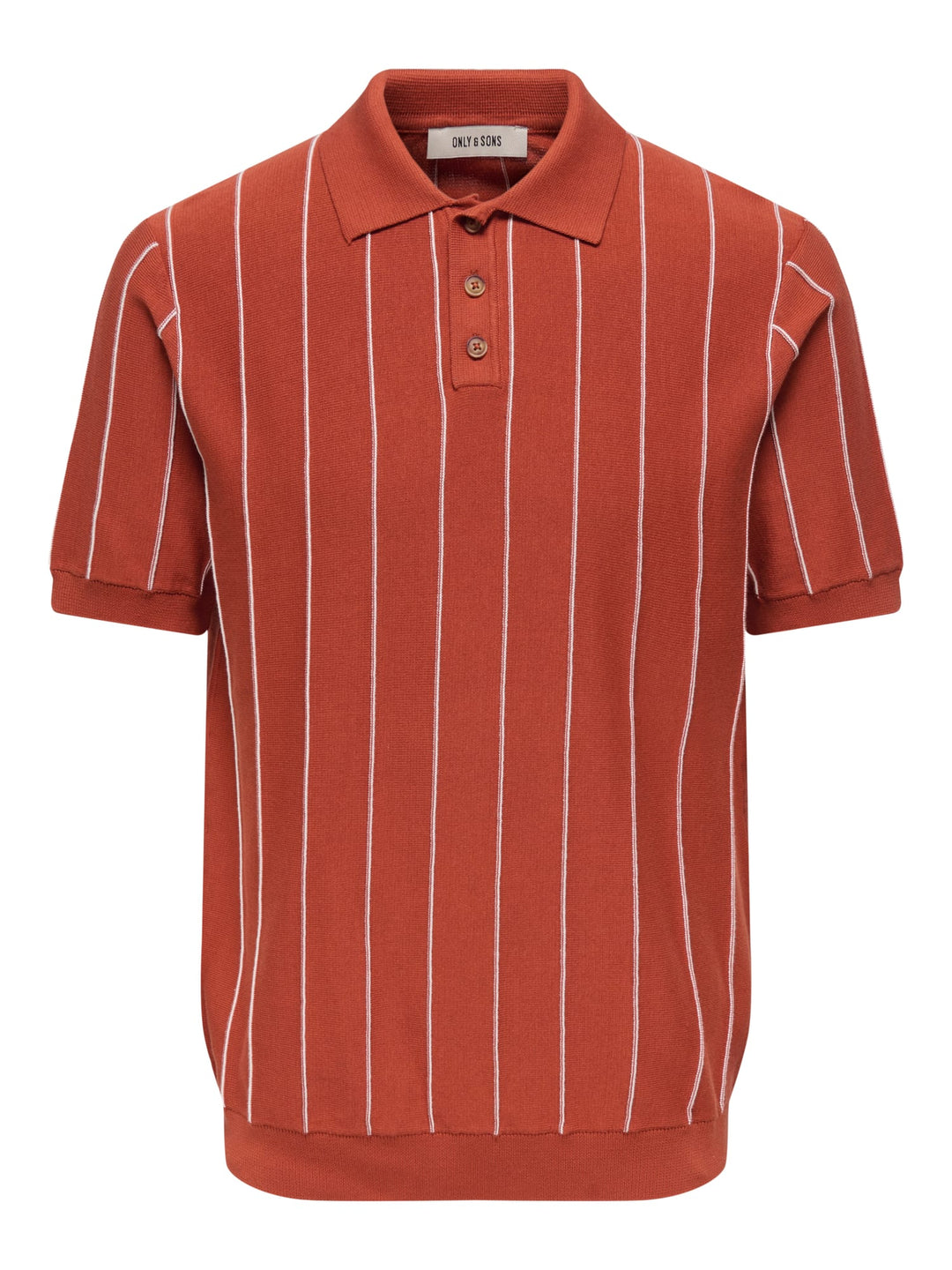 ONLY & SONS 22037080 Saim polo k/m heren oranje dessin
