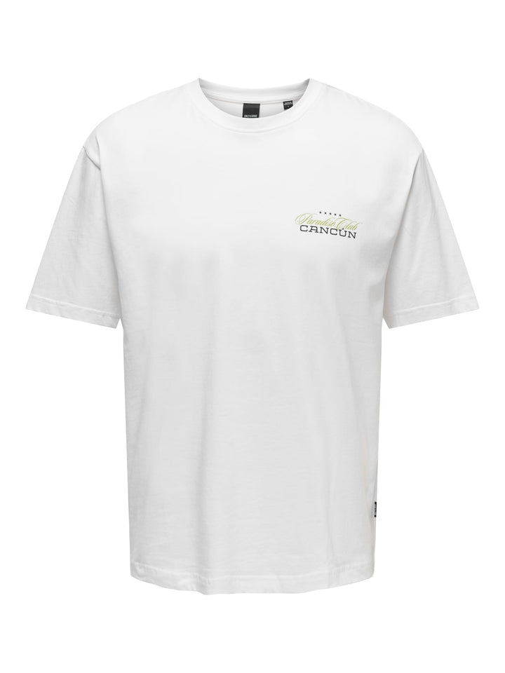 ONLY & SONS ONSKEANE RLX T-shirt off-white – heren