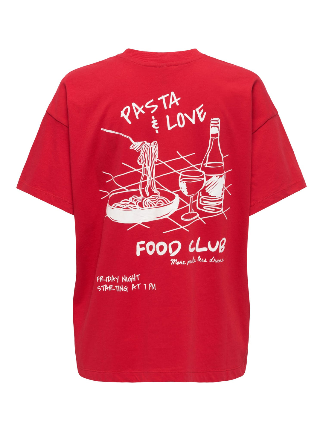 Only ONLVIVVI S/S Lovely Top steenrood – dames t-shirt