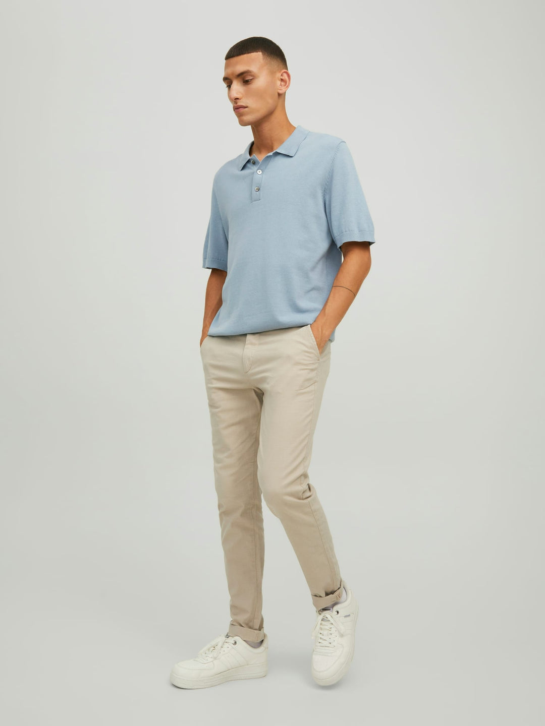 Jack & Jones Marco chinos zand dessin – heren - L32