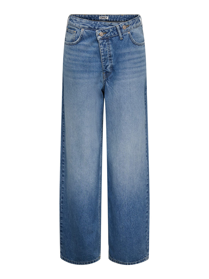 Only Amber baggy fit jeans blauw denim – dames - Blue Denim - L32