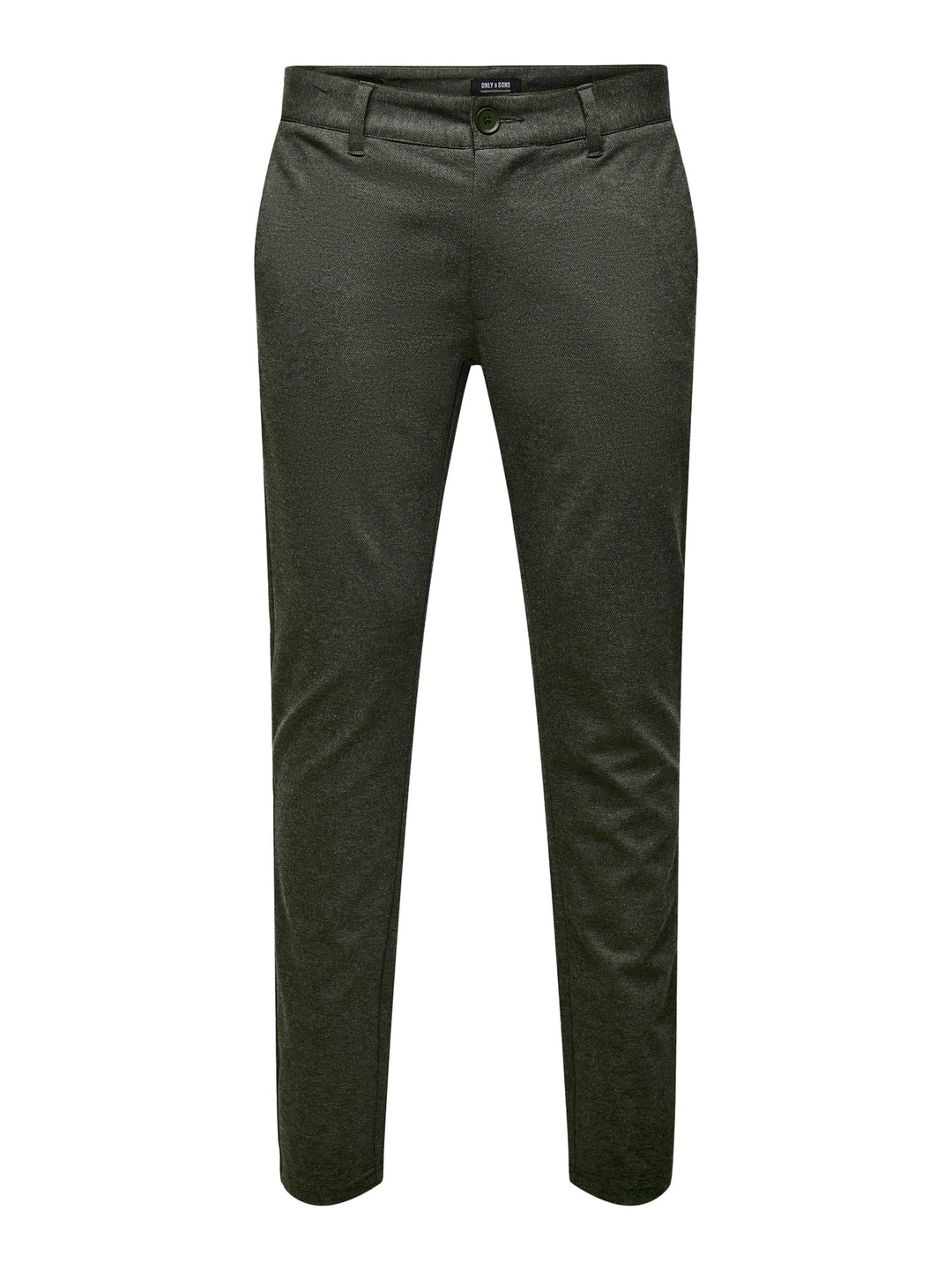 ONLY & SONS ONSMARK SLIM HERRINGBONE 2911 PANT – heren - Olijf - L34