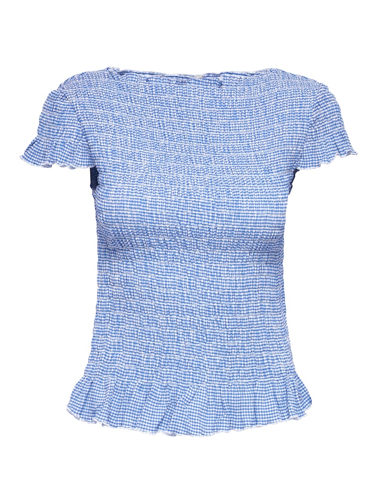 Only 15369285 Celle top k/m dames blauw dessin