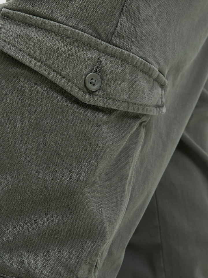 Jack & Jones cargobroek donkergroen – heren - L32
