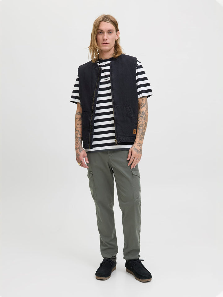 Jack & Jones cargobroek donkergroen – heren - L32