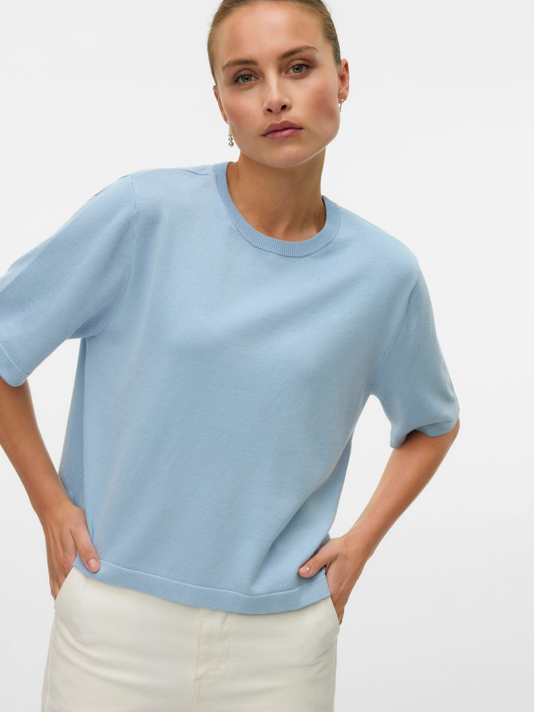 VERO MODA 10320460 Silje trui lichtblauw – dames
