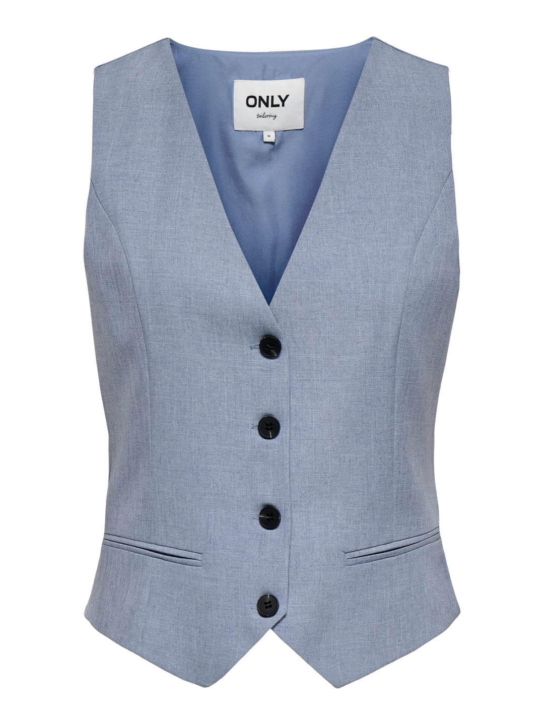Only gilet dames lichtblauw – ONLLINDA S/L MEL FIT WAISTCOAT