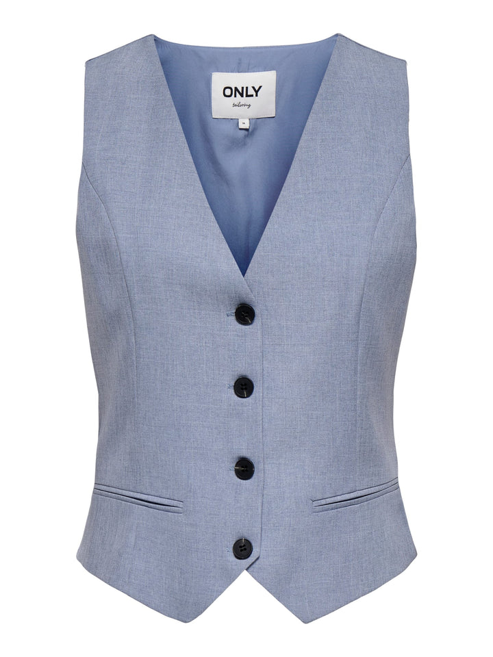 Only 15336753 Linda gilet lichtblauw – dames