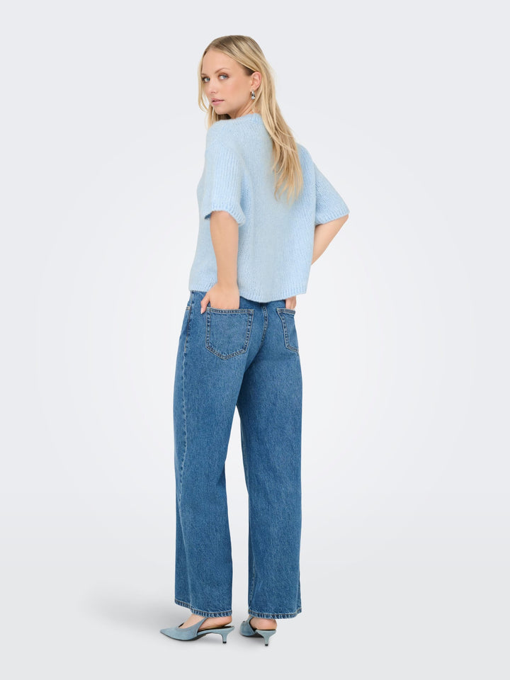 jacqueline de yong 15367237 Linea trui dames lichtblauw