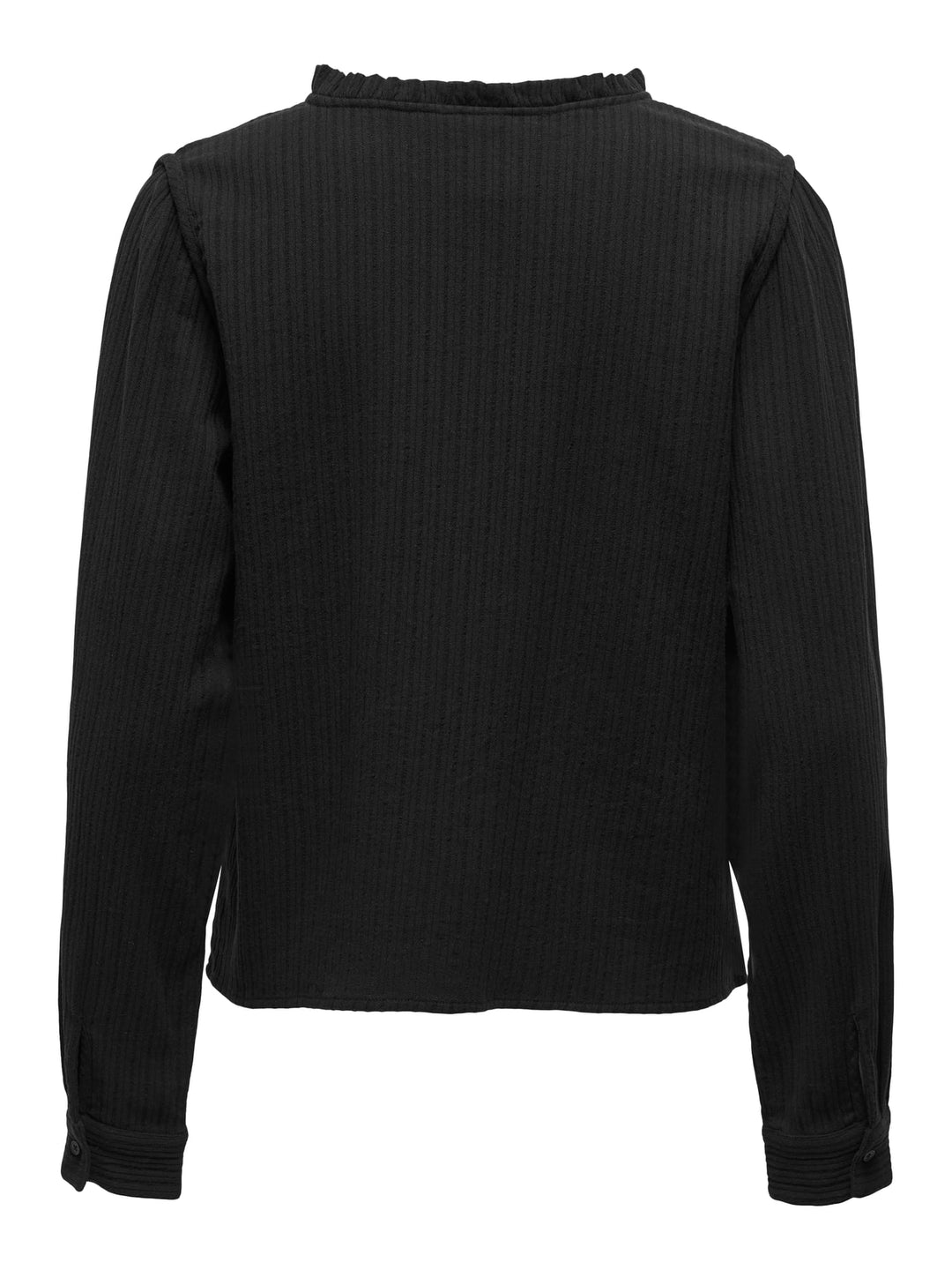Only ONLEMMA LS DETAIL V-NECK TOP – dames top zwart