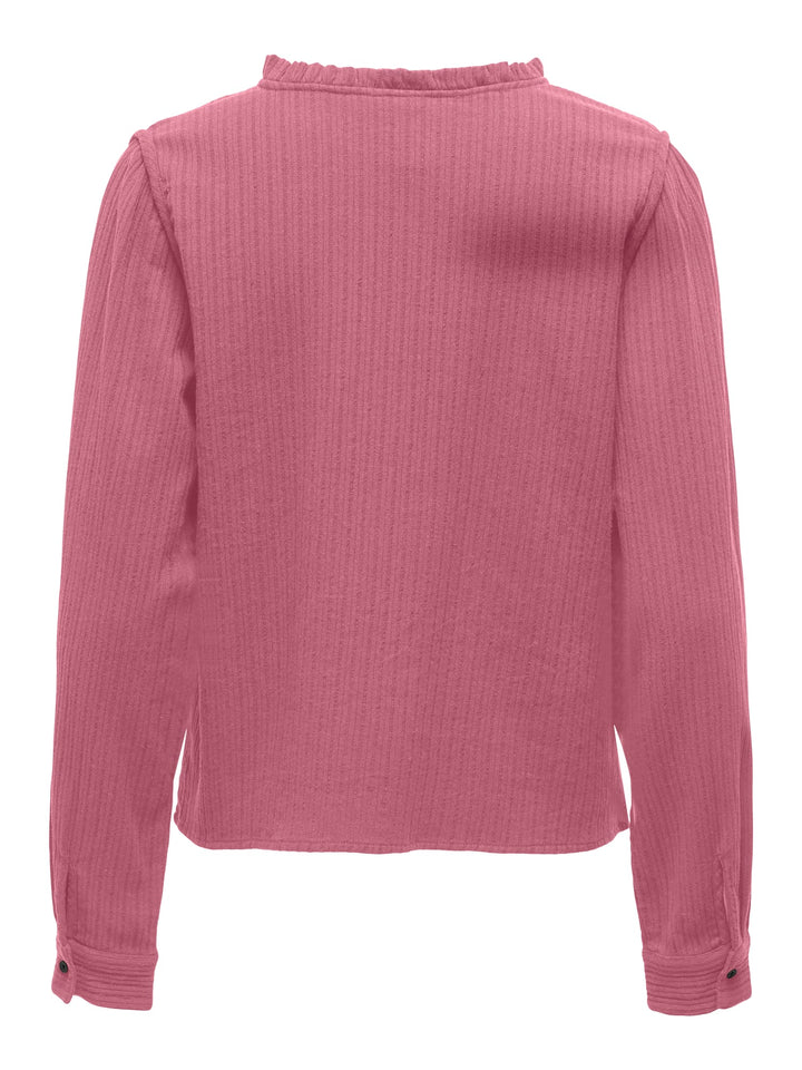 Only ONLEMMA LS DETAIL V-NECK TOP fuchsia – dames top